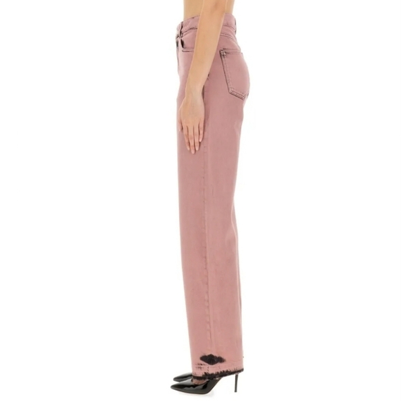 MO5CHINO For Moschino Frayed Jeans Size 26 NWT - Picture 4 of 16